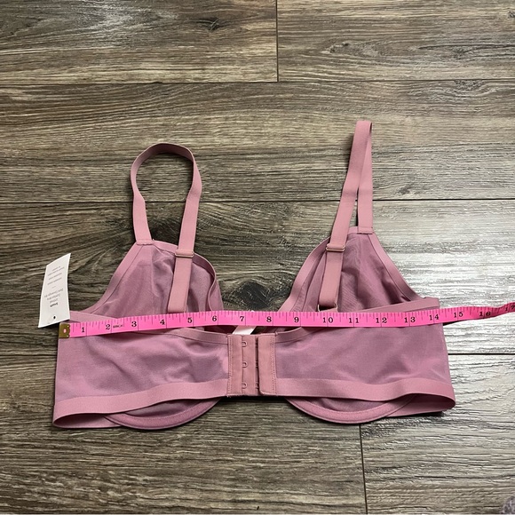 NWT Auden Smooth Unlined Comfort Wire Demi Bra (Mauve) Size 36DD - Picture 6 of 6